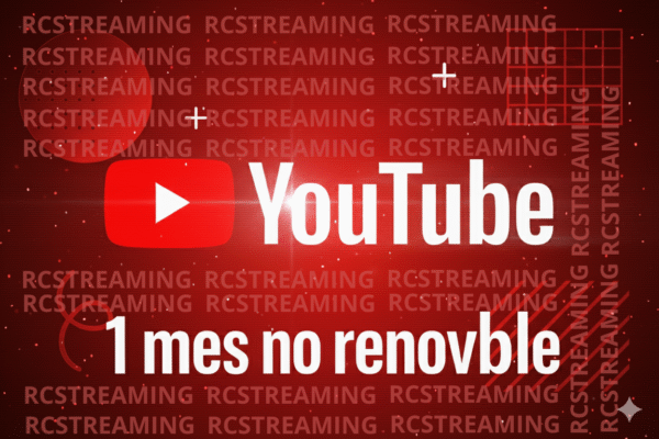 YOUTUBE PREMIUM POR 1 MES